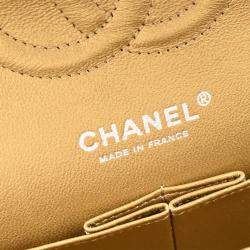 Chanel Brown Calfskin Medium Classic Double Flap Shoulder Bag