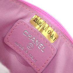 Chanel Pink Lambskin Coin Purse Wallet