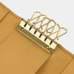 Chanel Beige Calfskin Small Six Hook Key Case