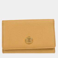 Chanel Beige Calfskin Small Six Hook Key Case