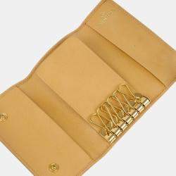 Chanel Beige Calfskin Small Six Hook Key Case