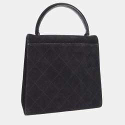 مملوكة مسبقًا Chanel Black Suede Mademoiselle Lock Handbag