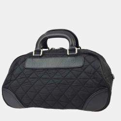 Chanel Black Nylon and Calfskin Paris-New York Duffle Bag