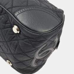 Chanel Black Nylon and Calfskin Paris-New York Duffle Bag