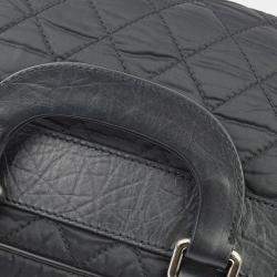 Chanel Black Nylon and Calfskin Paris-New York Duffle Bag