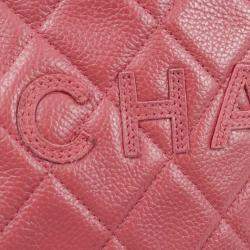 Chanel Pink Quilted Calfskin Bowling Bag