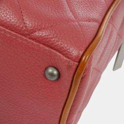 Chanel Pink Quilted Calfskin Bowling Bag