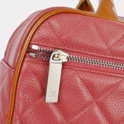 Chanel Pink Quilted Calfskin Bowling Bag