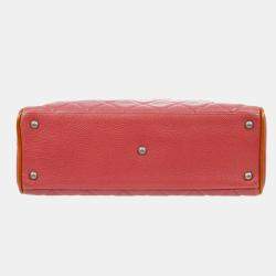 Chanel Pink Quilted Calfskin Bowling Bag