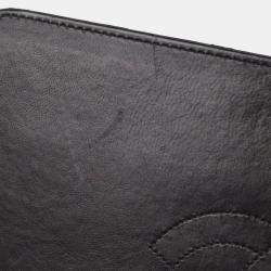 Pre Owned Chanel Black Lambskin Turnlock Small Full Flap Shoulder Bag