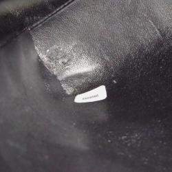 Pre Owned Chanel Black Denim Medium Top Handle Bag 