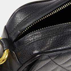 Chanel Black Calfskin Crossbody Flap Shoulder Bag