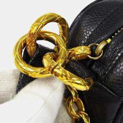 Chanel Black Calfskin Crossbody Flap Shoulder Bag