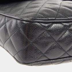 Chanel Black Calfskin Crossbody Flap Shoulder Bag