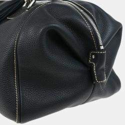 Chanel Black Calfskin Duffle Handbag 