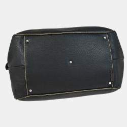 Chanel Black Calfskin Duffle Handbag 