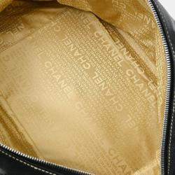 Chanel Black Calfskin Duffle Handbag 