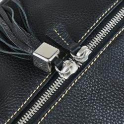 Chanel Black Calfskin Duffle Handbag 