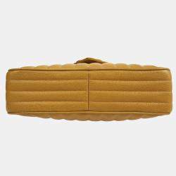 Pre Owned Chanel Beige Calfskin Mademoiselle Shoulder Bag