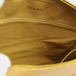 Pre Owned Chanel Beige Calfskin Mademoiselle Shoulder Bag