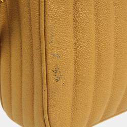 Pre Owned Chanel Beige Calfskin Mademoiselle Shoulder Bag