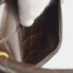 Chanel Brown Lambskin Mini Square Handbag