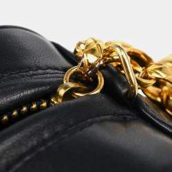 Chanel Navy Chevron Lambskin Vintage Front Pocket Small Camera Bag