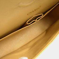 Chanel Beige Calfskin Medium Classic Double Flap Bag