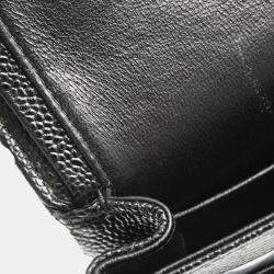 Pre Owned Chanel Black Calfskin Small Classic Double Flap Shoulder Bag