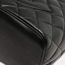 Pre Owned Chanel Black Caviar Medallion Tote
