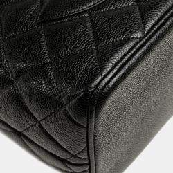 Pre Owned Chanel Black Caviar Medallion Tote