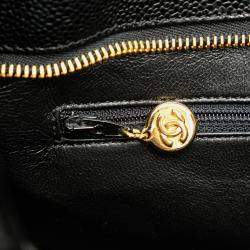 Pre Owned Chanel Black Caviar Medallion Tote