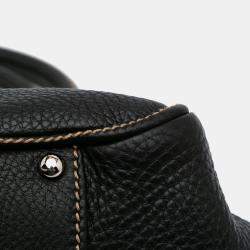 Chanel Black Medium Pebbled Calfskin LAX Tassel Handbag