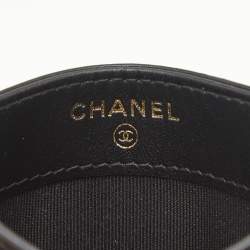 Chanel Black/Gold Crocodile Embossed and Leather Reissue 2.55 Card Holder 