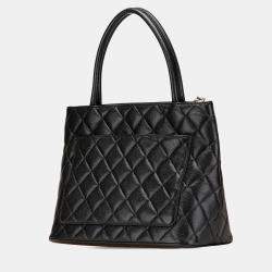 Chanel Black Caviar Medallion Tote