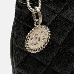 Chanel Black Caviar Medallion Tote