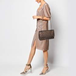 Chanel Metallic Brown Quilted Aged Leather Reissue 2.55 Classic 227 Flap Bag
