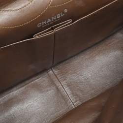 Chanel Metallic Brown Quilted Aged Leather Reissue 2.55 Classic 227 Flap Bag