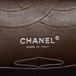 Chanel Metallic Brown Quilted Aged Leather Reissue 2.55 Classic 227 Flap Bag