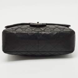 Chanel Black Quilted Leather Jumbo Classic Single Flap Bag