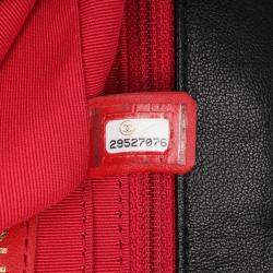 Pre Owned Chanel Black/Pink Quilted Calfskin CC Chain Logo Crossbody