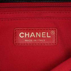Pre Owned Chanel Black/Pink Quilted Calfskin CC Chain Logo Crossbody