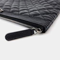 Gucci Black Caviar Boy Clutch New Medium