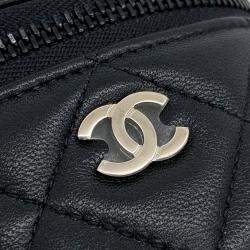 Pre Owned Chanel Black Leather Armband Pocket Mini Bag