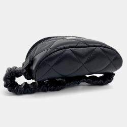 Pre Owned Chanel Black Leather Armband Pocket Mini Bag