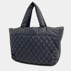 Pre Owned Chanel Black Fabric Cocoon Bag