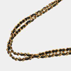 Chanel Navy Blue CC Lambskin Flat Chain Tote