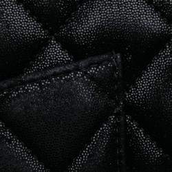 Chanel Black Iridescent Caviar Crystal CC Wallet On Chain