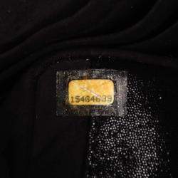 Chanel Black Iridescent Caviar Crystal CC Wallet On Chain