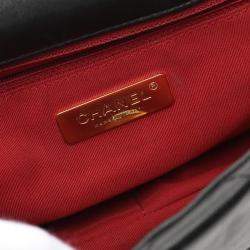 Chanel Black Medium Lambskin 19 Flap